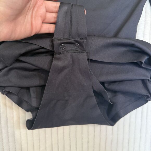 Skims Body Long Sleeve Short Dress Size Small Onyx/black NWT Built In Shapewear - Picture 8 of 11